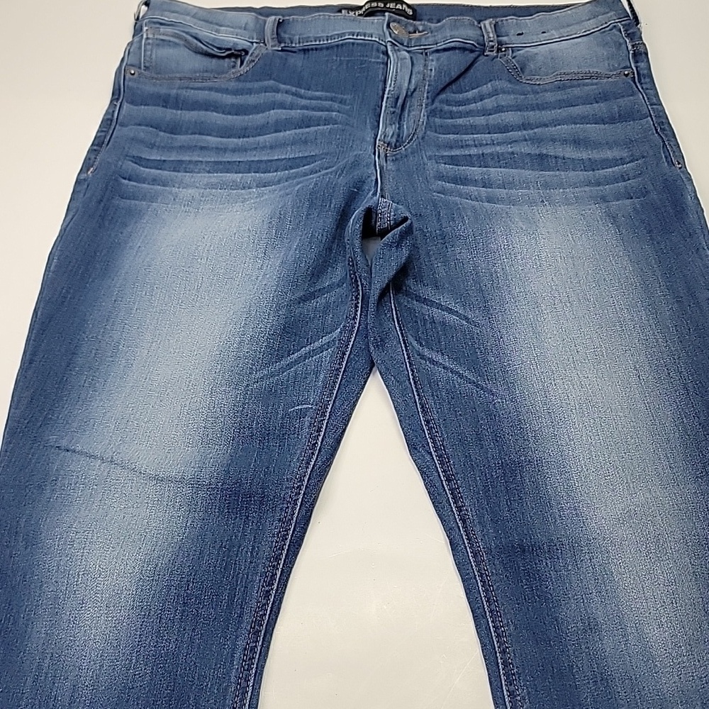 EXPRESS WMNS SZ 14 HIGH RISE LEGGINGS STRETCHY JEANS - Picture 8 of 12